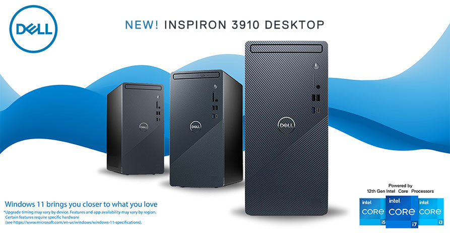 Dell Releases New Inspiron 3910 Desktop