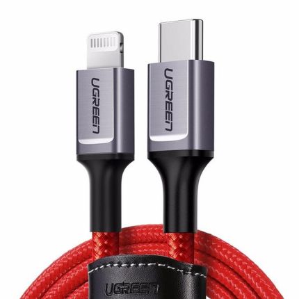 UGREEN 1M TYPE-C TO LIGHTNING PD FAST CHARGING CABLE - RED #20309