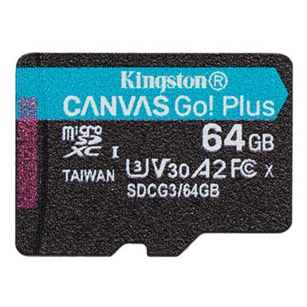 KINGSTON 64 GB MICRO SD CANVAS GO PLUS (SDCG3/64GB)