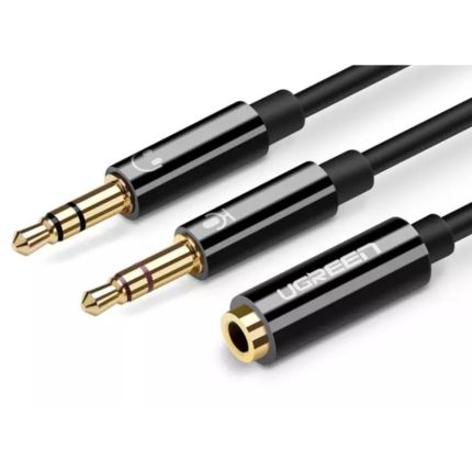 UGREEN 0.25M 3.5MM DUAL MALE TO FEMALE AUDIO CABLE #20898
