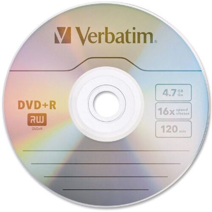 VERBATIM 16X DVD+R 4.7GB (100PCS/SPINDLE) #95098