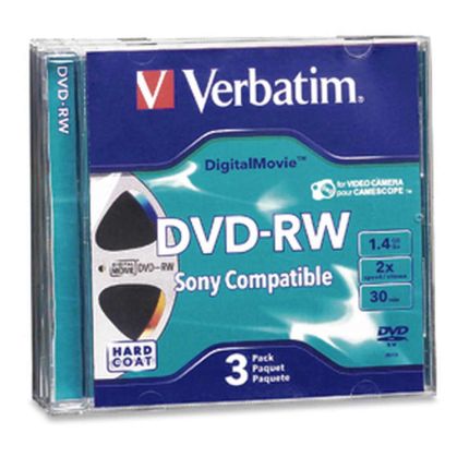 VERBATIM 2X DVD-RW 8CM DIGITAL (SONY COMPATIBLE) #95415 (1 pc)