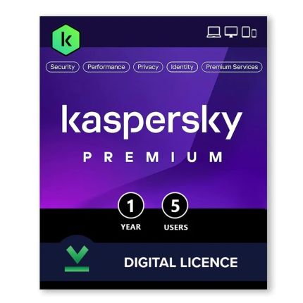 KASPERSKY PREMIUM- 5 DEVICES- 1 YEAR LICENSE