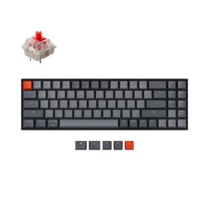 KEYCHRON K14 HOT SWAPPABLE GATERON G PRO MECHANICAL RGB- RED (K14H1)
