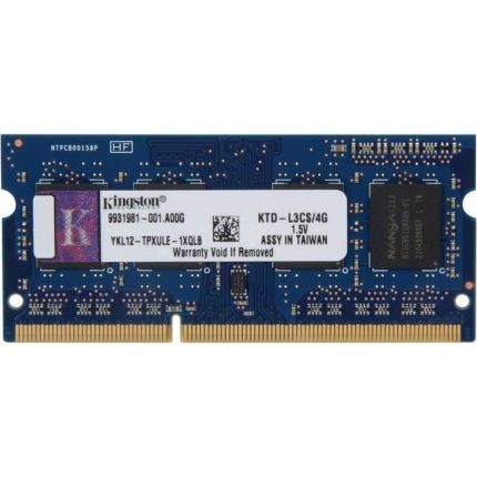 KINGSTON 4GB DDR3 1600MT/s SODIMM KTD-L3CS/4G