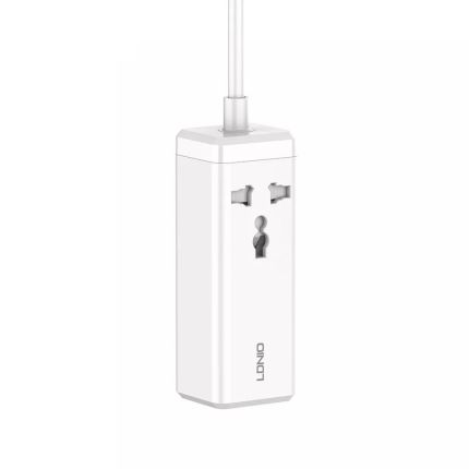 LDNIO 1 UNI OUTLET POWER STRIP -2 USB-A AND 2 USB-C (SC1418)