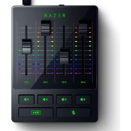 RAZER AUDIO MIXER - ALL-IN-ONE ANALOG MIXER FOR BROADCASTING AND STREAMING – FRML PACKAGING (RZ19-03860100-R3M1)