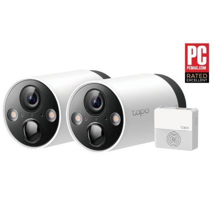 TPLINK TAPO C420S2 SMART WIRE FREE 2K CAMERA (2CAM PACK)