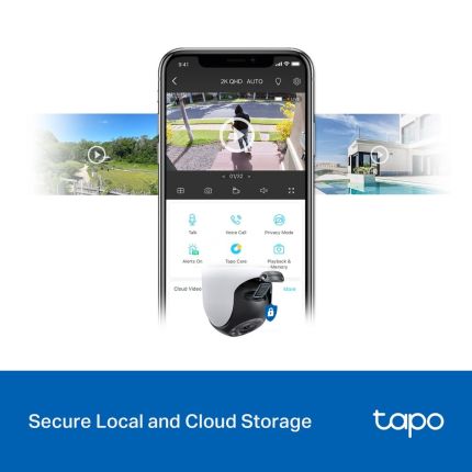TPLINK TAPO C520WS OUTDOOR PAN/TILT SECURITY 2K QHD (2560 X 1440) WIFI CAMERA