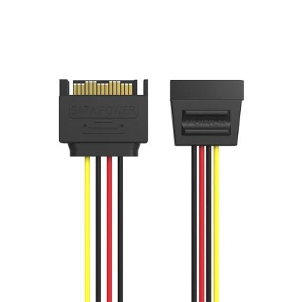 VENTION 0.3M SATA 15P POWER EXTENSION CABLE - BLACK ( #KDABY )