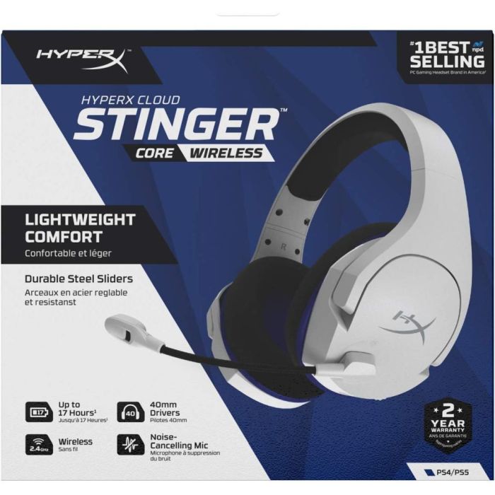 HyperX newest White/Blue HyperX Cloud Stinger Core Wireless Gaming Headset