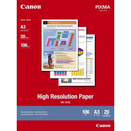 CANON HIGH RESOLUTION PAPER (A3, 20 SHEETS, HR-101N