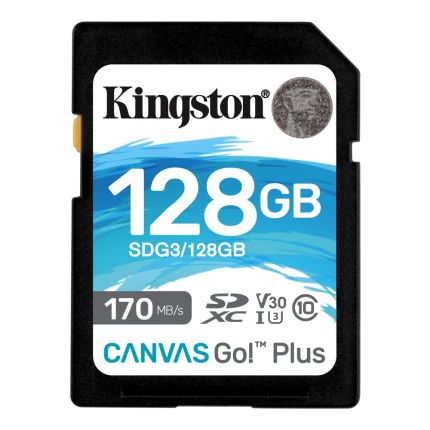 KINGSTON 128GB SD CARD CANVAS GO PLUS (SDG3/128GB )