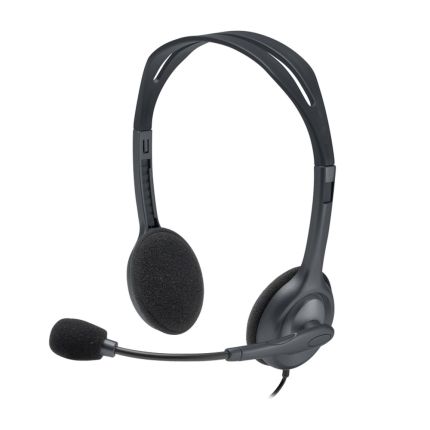 LOGITECH H111 STEREO HEADSET-SILVER (SINGLE 3.5MM JACK)