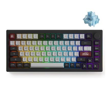 AKKO 5075B PLUS DRACULA CASTLE - HOT SWAPPABLE CREAM BLUE PRO KEYBOARD