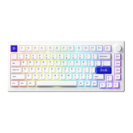 AKKO MONSGEEK MOD007B BLUE ON WHITE - HOT SWAPPABLE AKKO PIANO PRO KEYBOARD