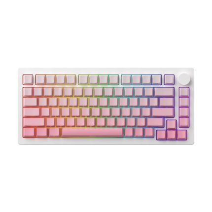 AKKO MONSGEEK M1W V3 SP MOONLIGHT WHITE - HOT SWAPPABLE AKKO PIANO PRO KEYBOARD