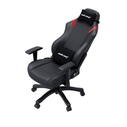 ANDASEAT LUNA PVC GAMING CHAIR (L) - BLACK + RED (AD18-44-BR-PV)