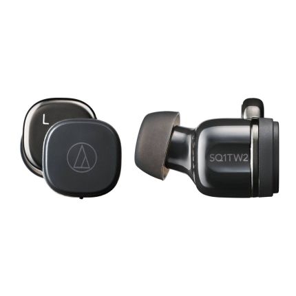 AUDIO TECHNICA ATH-SQ1TW2 WIRELESS HEADPHONE - BLACK