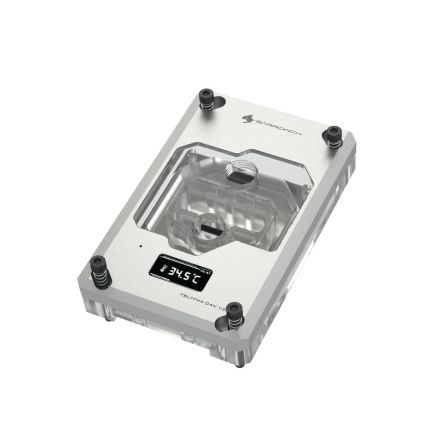 BARROW BARROWCH AMD RYZEN AM4/AM3 PLATFORM TFT DIGITAL DISPLAY CPU WATER BLOCK - SILVER