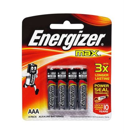 ENERGIZER AAA ALKALINE BATTERY (4PCS/PACK) E92BP4M