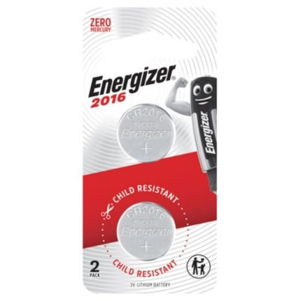 ENERGIZER 3V LITHIUM COIN (2PCS/PACK) ECR2016BS2