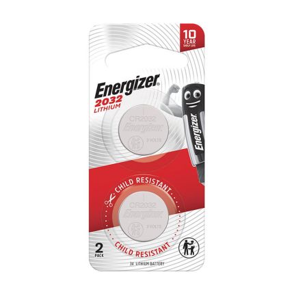 ENERGIZER 3V LITHIUM COIN (2PCS/PACK) ECR2032BS2