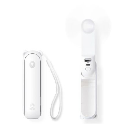 JISULIFE F8 2000mAh HANDHELD FAN LIFE8 WHITE