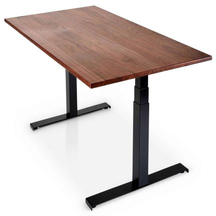 JON ERGO PLM010-16 63“ ADJUSTABLE DESK STAND WITH 3 MEMORY HEIGHTS - WALNUT