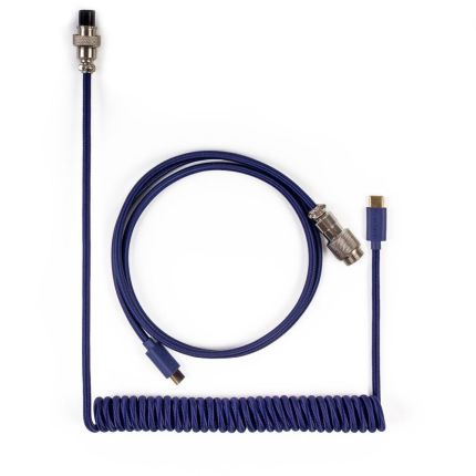 KEYCHRON COILED AVIATOR CABLE- BLUE