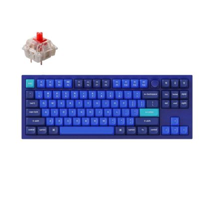 KEYCHRON Q3 FULLY ASSEMBLED SWAPPABLE RGB BACKLIGHT RED SWITCH KNOB VERSION- BLUE (Q3O1)