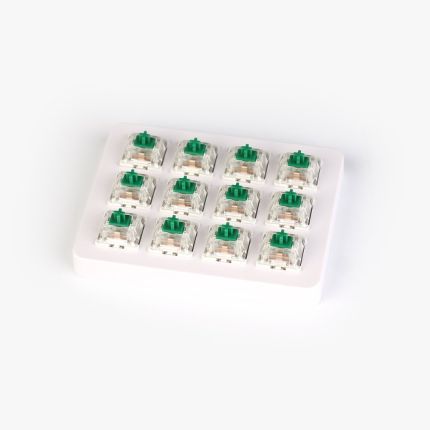 KEYCHRON GATERON SWITCH WITH HOLDER SET 12PCS/SET - GREEN (Z5)