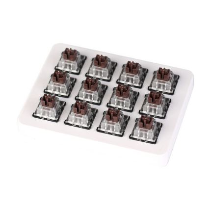 KEYCHRON LK OPTICAL SWITCH WITH HOLDER SET 12PCS/SET - BROWN (Z10)