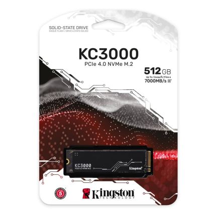 KINGSTON 512GB M.2 SSD PCIE 4.0 NVME KC3000 (SKC3000S/512G)