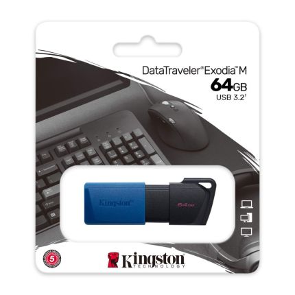 KINGSTON 64GB EXODIA M USB 3.2 FLASH DRIVE (DTXM/64GB)