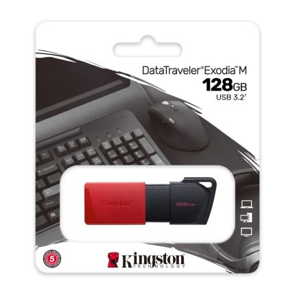 KINGSTON 128GB EXODIA M USB 3.2 FLASH DRIVE (DTXM/128GB)