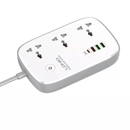 LDNIO 3 OUTLETS WIFI SMART POWER STRIP - 1 PD + QC + 2 USB-A PORT(SCW3451)