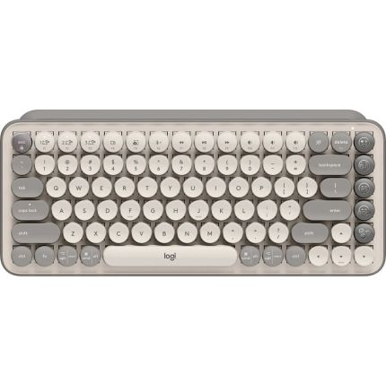 LOGITECH POP KEYS WIRELESS MECHANICAL KEYBOARD - MIST SAND