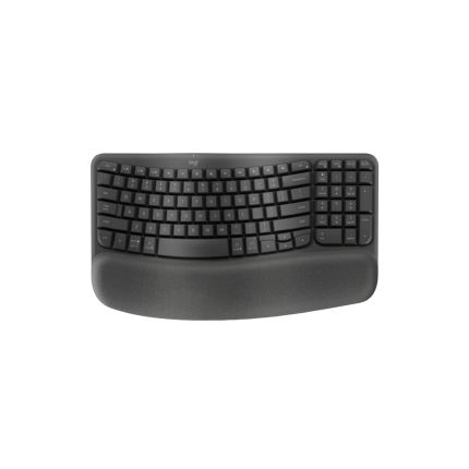 LOGITECH WAVE KEYS WIRELESS ERGONOMIC KEYBOARD - GRAPHITE