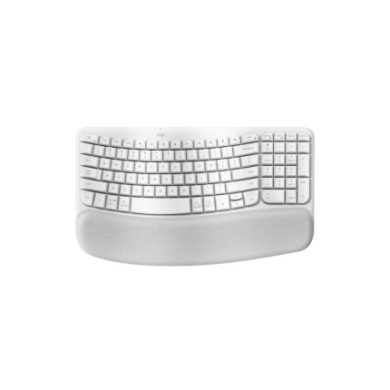 LOGITECH WAVE KEYS WIRELESS ERGONOMIC KEYBOARD - OFF WHITE