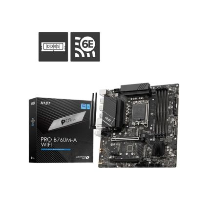 MSI B760M-A PRO WIFI DDR5 MATX MOTHERBOARD