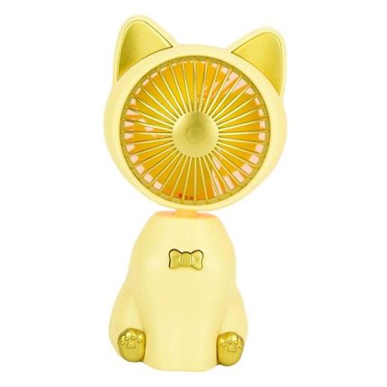 NEUTRAL KITTY FAN - YELLOW