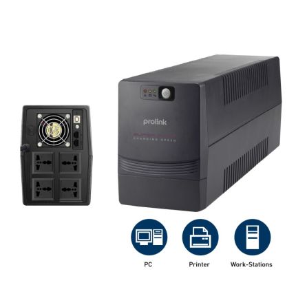 PROLINK PRO1501SFCU 1500VA SUPER FAST CHARGING UPS W/ AVR