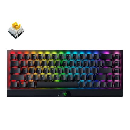 RAZER BLACKWIDOW V3 MINI HYPERSPEED - PHANTOM PUDDING EDITION - 65% WIRELESS MECHANICAL GAMING KEYBOARD (YELLOW SWITCH ) - FRML PACKAGING