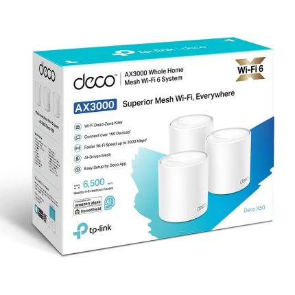 TPLINK DECO X50 (3-PACK) AX3000 WHOLE HOME MESH WIFI 6