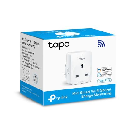 TPLINK TAPO P110 (1-PACK) MINI SMART WIFI SOCKET WITH ENERGY MONITORING