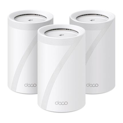 TPLINK DECO BE65 (3-PACK) BE11000 WHOLE HOME MESH WIFI7 SYSTEM TRI-BAND