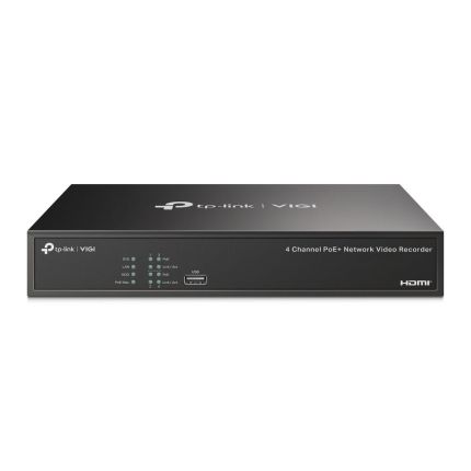 TPLINK VIGI NVR1004H-4P 4 CHANNEL POE NETWORK VIDEO RECORDER | POE POWER 53W