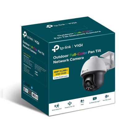 TPLINK VIGI C540 4MM 4MP FULL COLOR PAN/TILT NETWORK CAMERA 4MM LENS | POE/12V