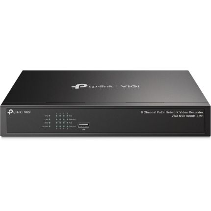 TPLINK VIGI NVR1008H 8 CHANNEL NETWORK VIDEO RECORDER - NEW - GOOD FOR TAPO SERIES CAMERA RECORDING